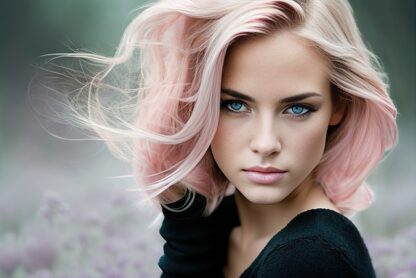 Vivid hair color, pastel hair color